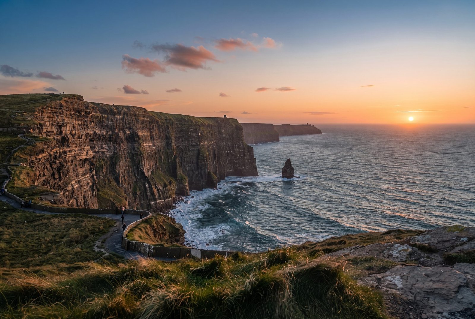 Cliffs of Moher on the Atlantic coast of County Clare, Ireland