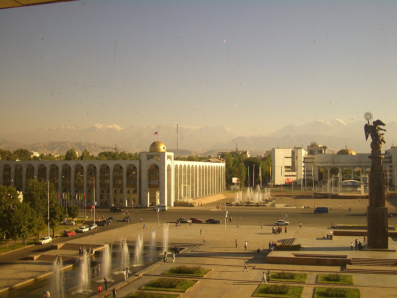 Ala-Too Square in the center of Bishkek, Kyrgyzstan